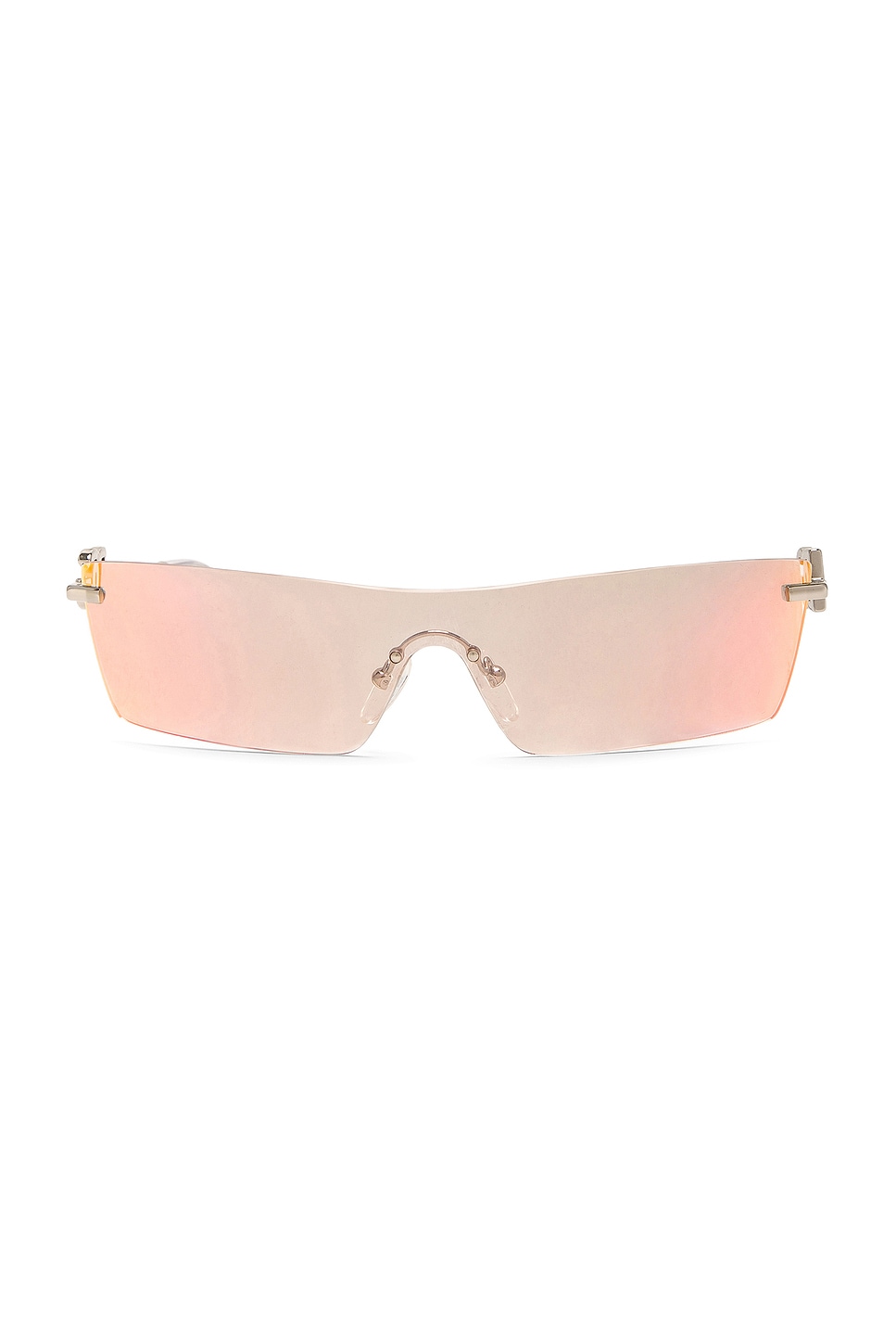 Shield Sunglasses in Metallic Silver