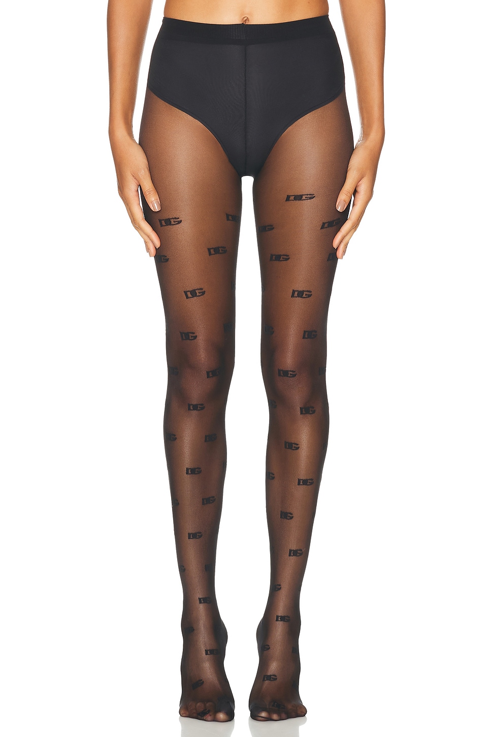 Logo Tights in Black