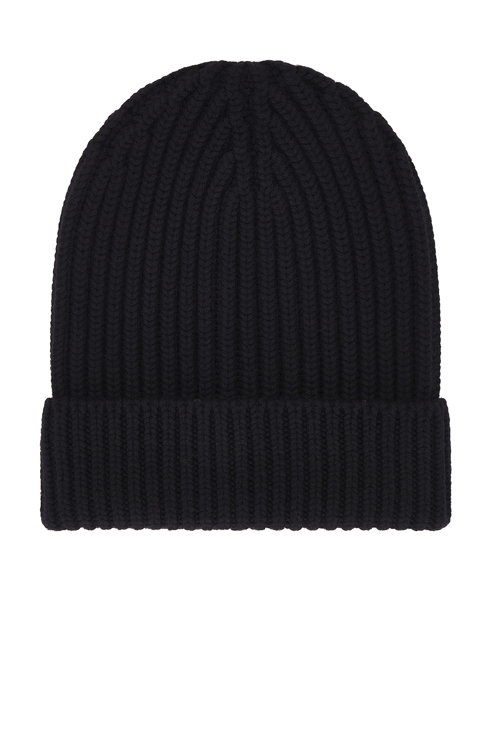 Dolce & Gabbana Ribbed-knit Turn-up Beanie In Black