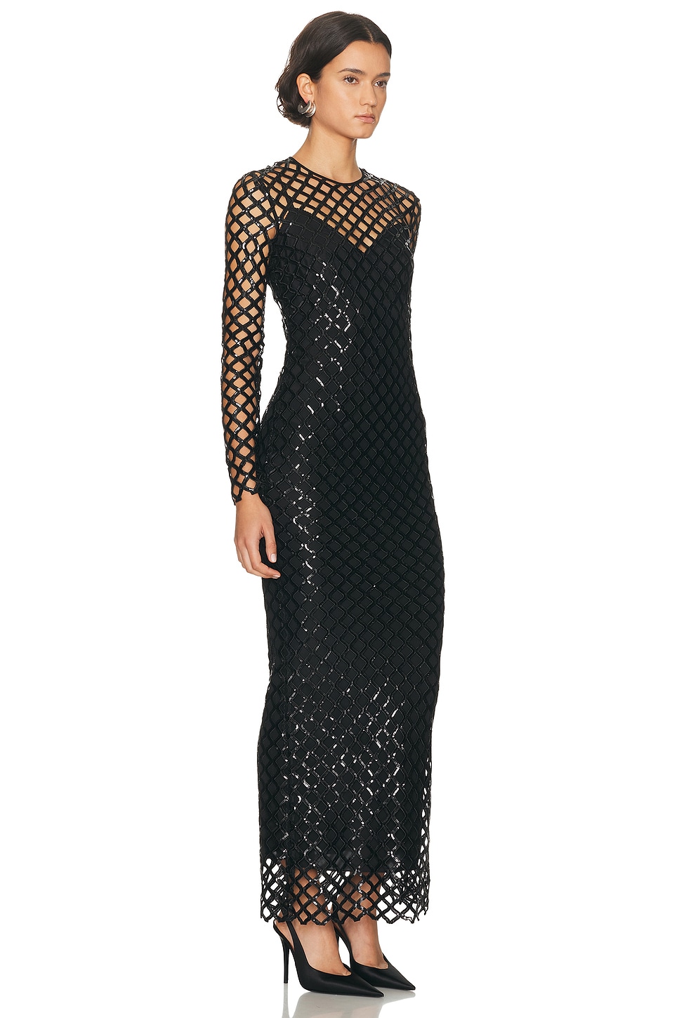 Dolce & Gabbana Long Sleeve Dress In Black