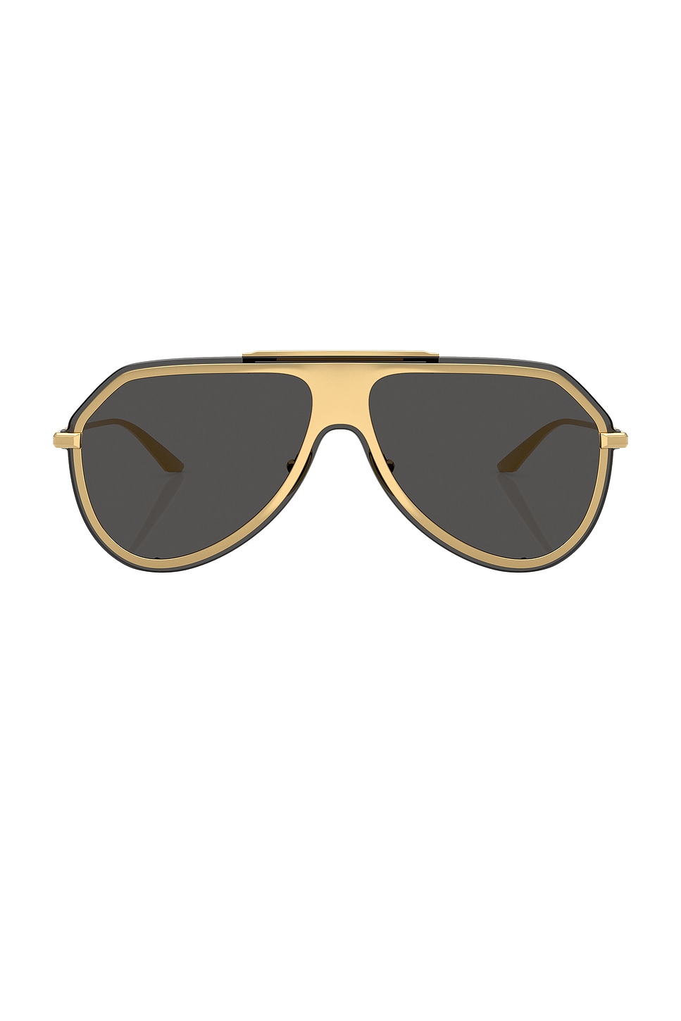 Aviator Sunglasses in Metallic Gold