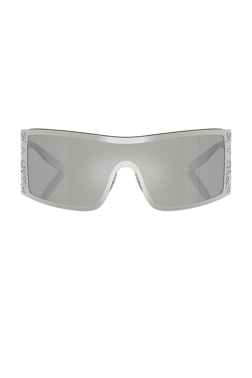 Shield Sunglasses in Metallic Silver