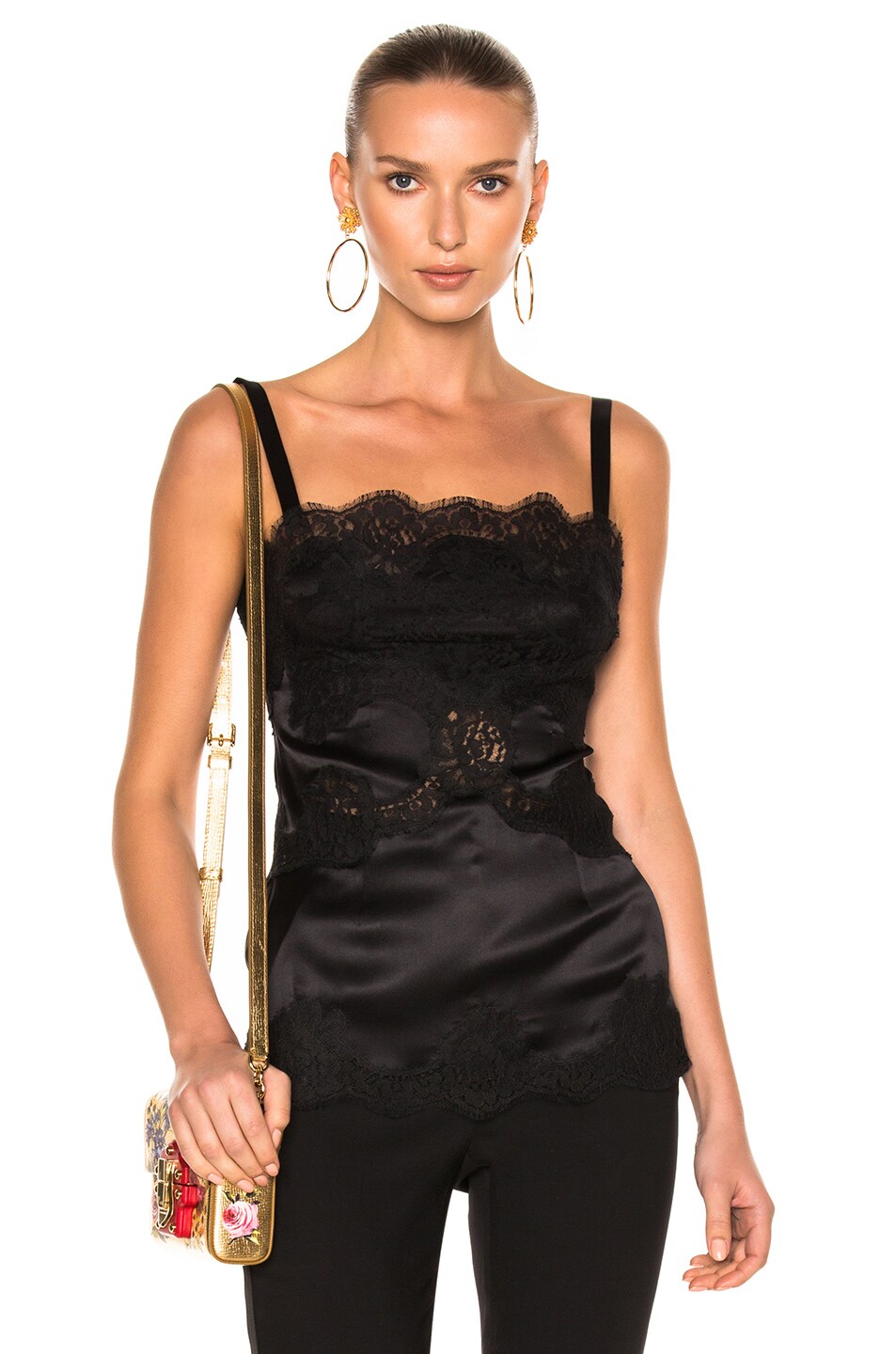 Image 1 of Dolce & Gabbana Lace Teddy in Black