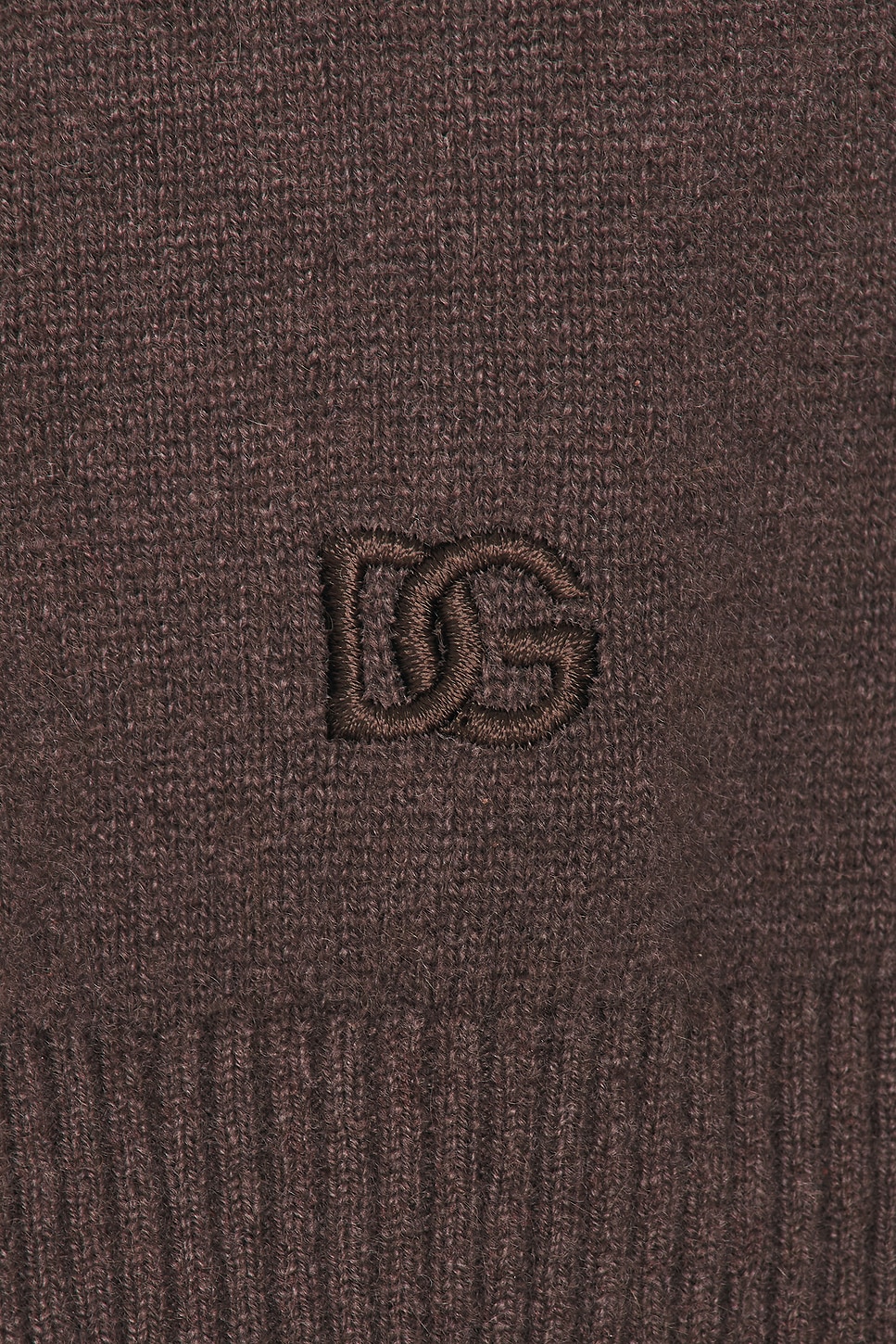 Image 5 of Dolce & Gabbana Short Sleeve Cardigan in Deep Brown