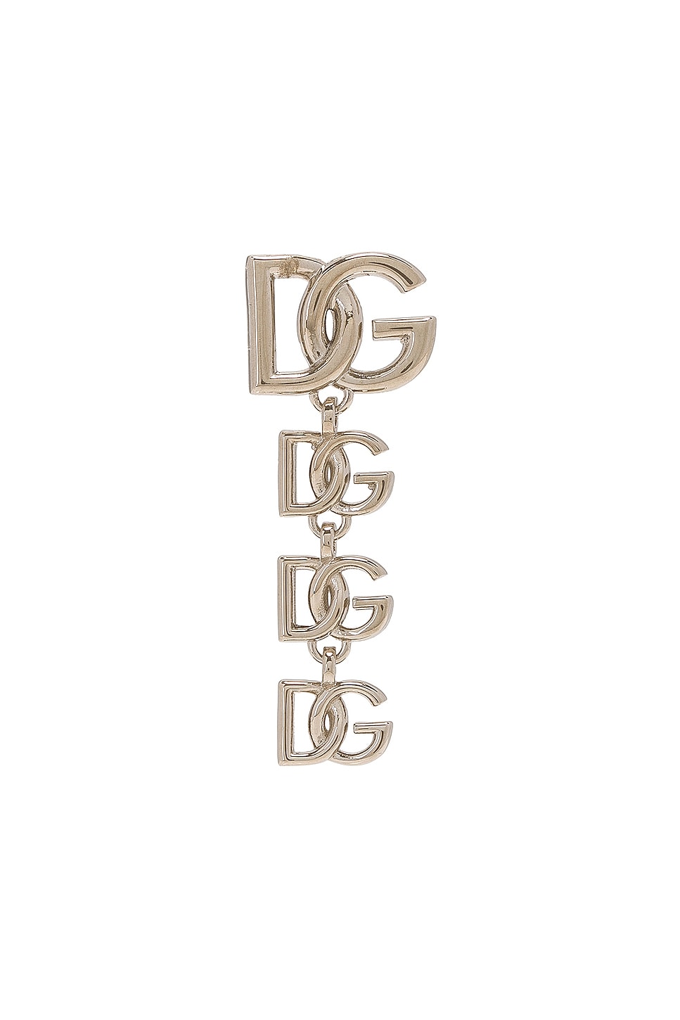 Image 1 of Dolce & Gabbana Logo Earrings in Silver