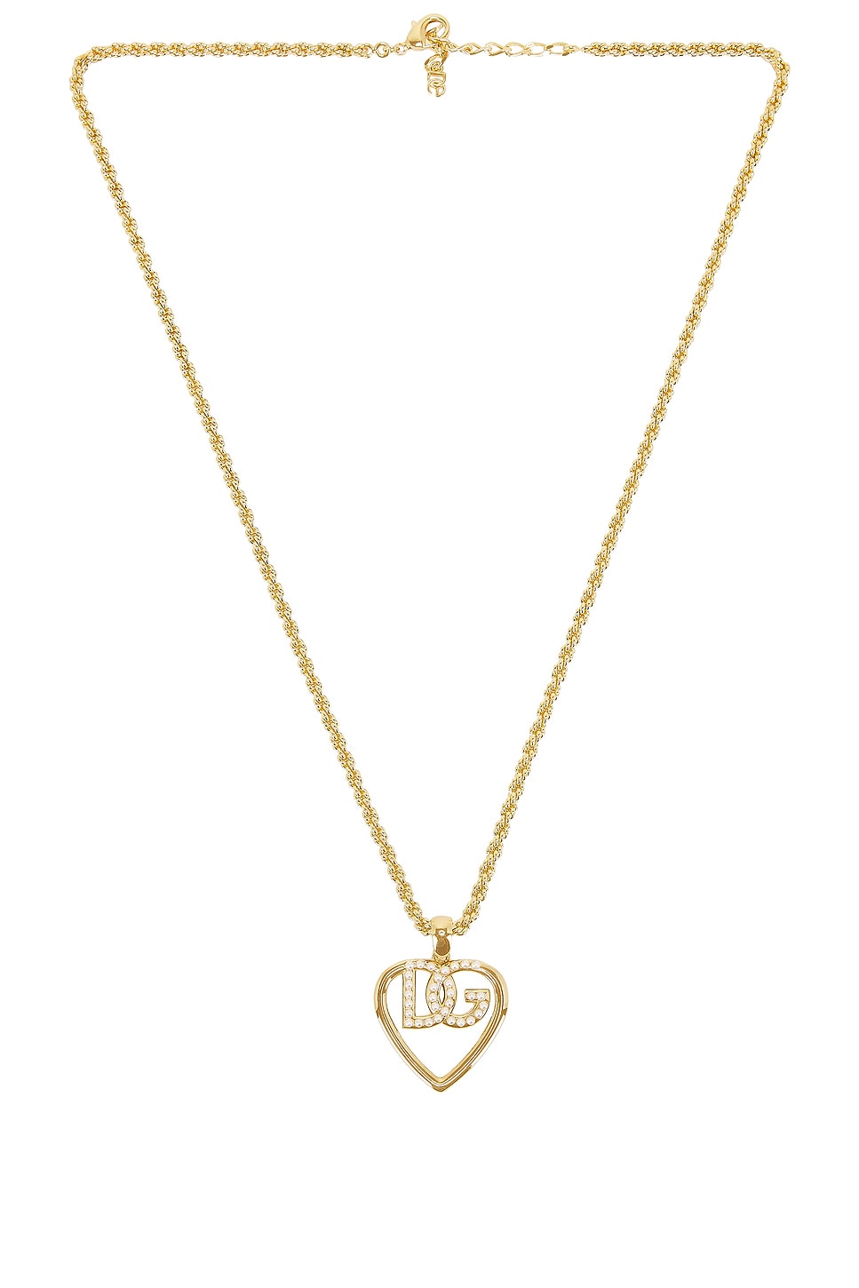 Shop Dolce & Gabbana Logo Necklace In Gold