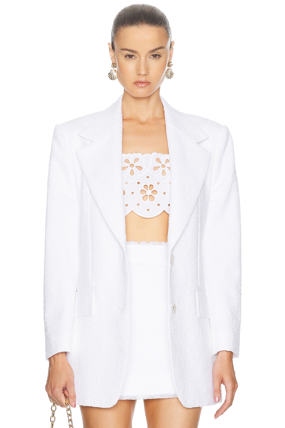 Shop Dolce & Gabbana Tailored Jacket In Optical White