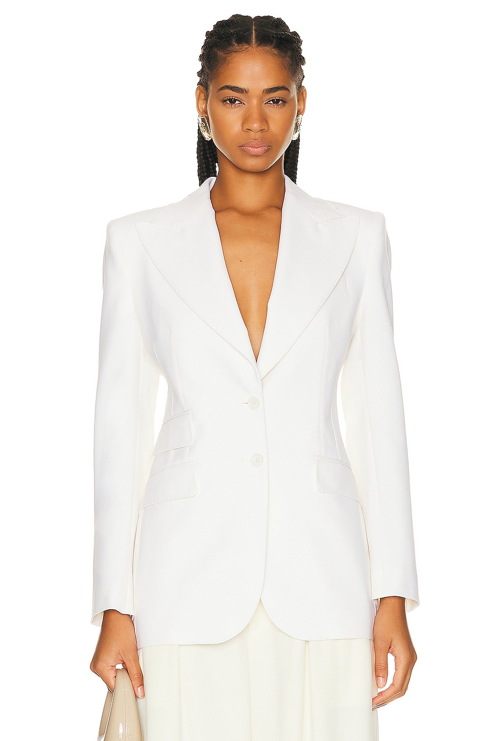Image 1 of Dolce & Gabbana Tailored Jacket in Bianco Naturale