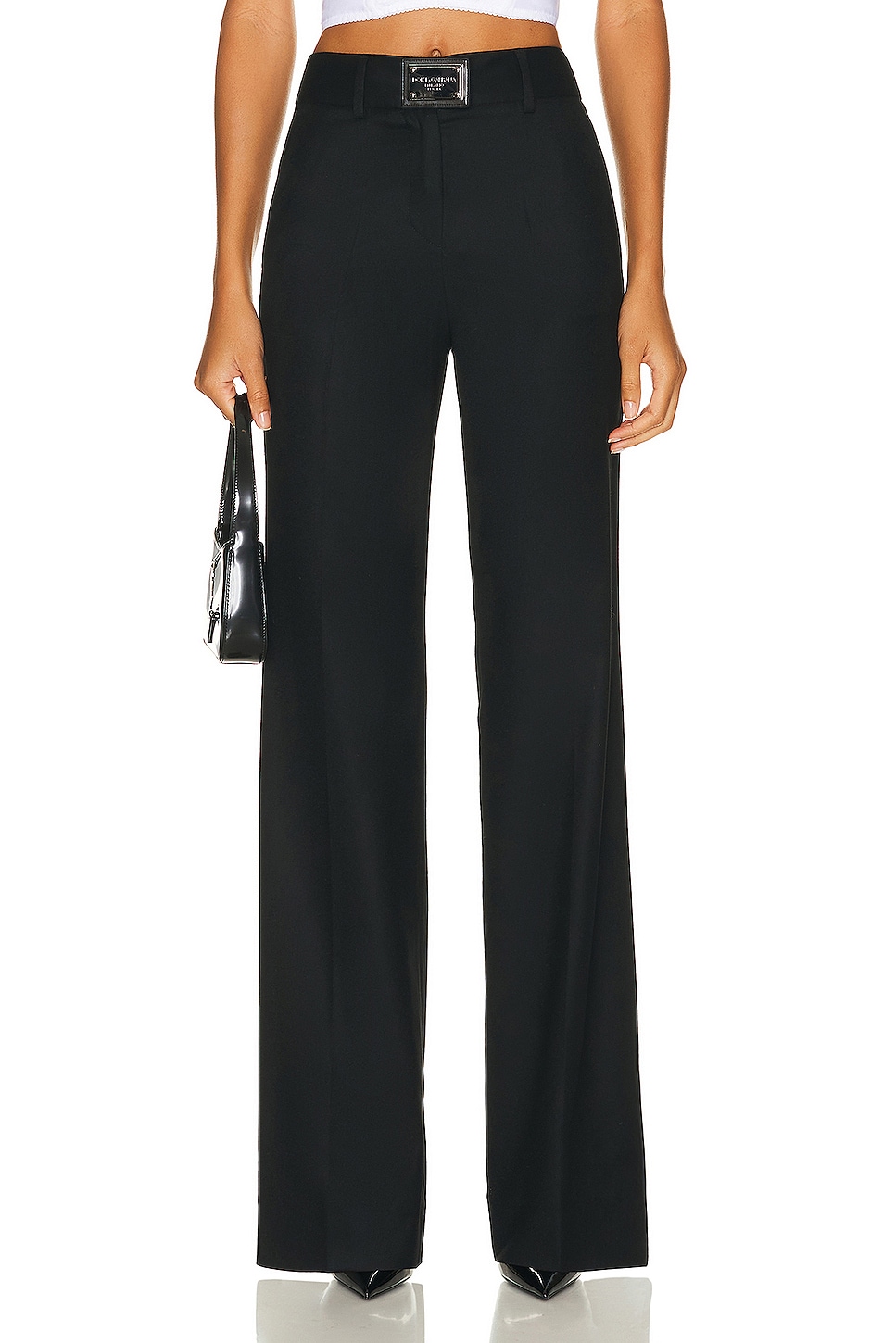 Image 1 of Dolce & Gabbana Wide Leg Pant in Black