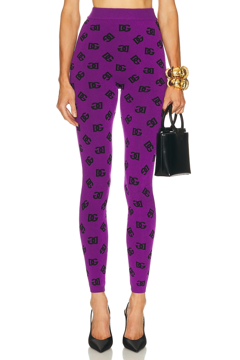 Logo Legging in Purple