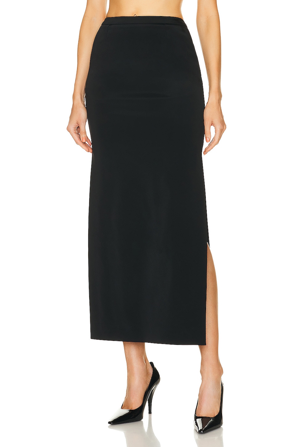 Image 1 of Dolce & Gabbana Cady Pencil Skirt in Nero