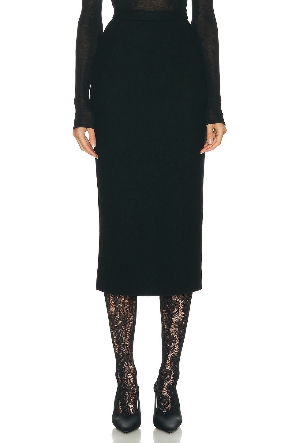 Dolce & Gabbana Pencil Skirt In Black