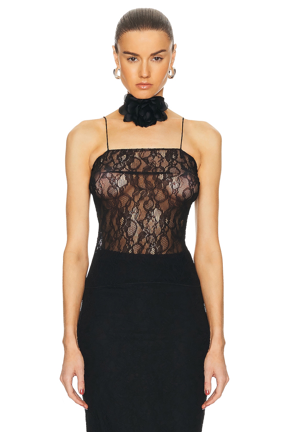 Image 1 of Dolce & Gabbana Laced Top in Nero