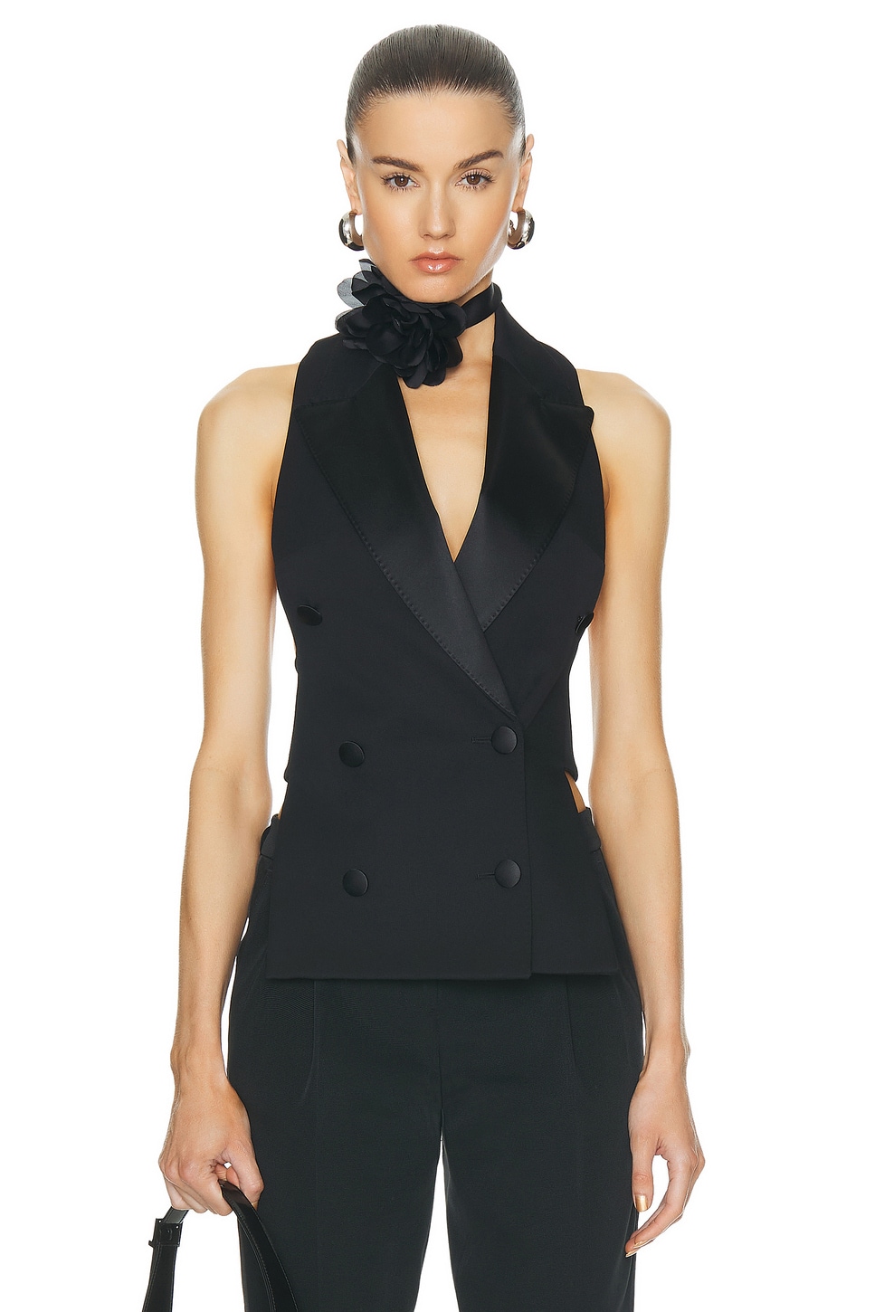 Image 1 of Dolce & Gabbana Tuxedo Vest in Nero