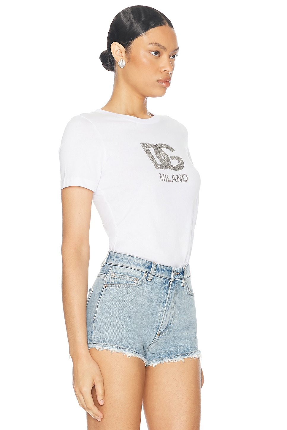 Shop Dolce & Gabbana Logo T-shirt In Optical White