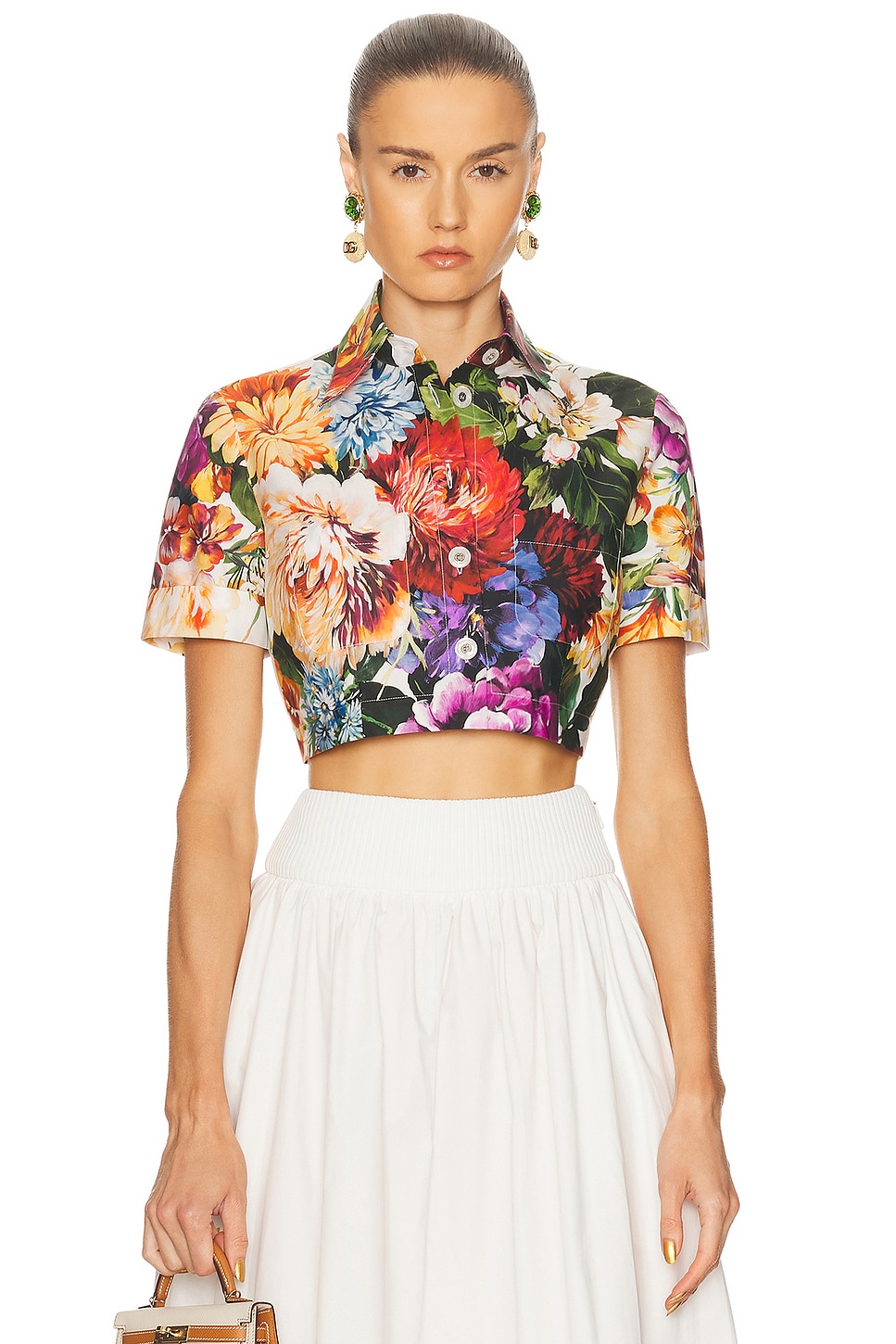 Image 1 of Dolce & Gabbana Short Sleeve Top in Multi