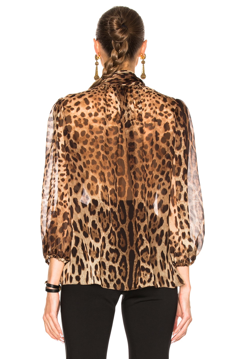 womens leopard blouse