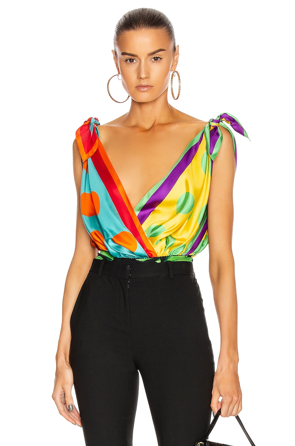 Image 1 of Dolce & Gabbana Mix Print Bodysuit in Tropical