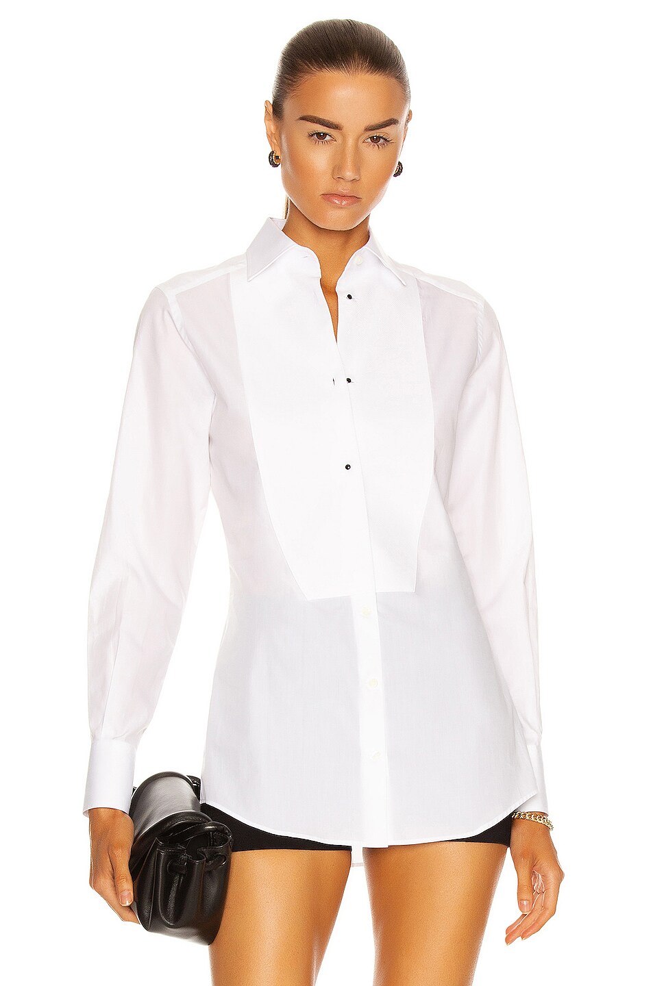 Image 1 of Dolce & Gabbana Tuxedo Shirt in Bianco Ottico