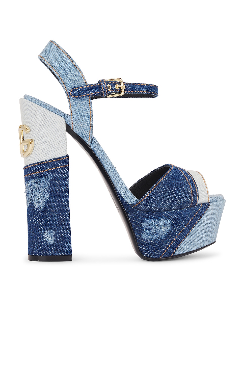 Image 1 of Dolce & Gabbana Extra High Formale Pump in Blue