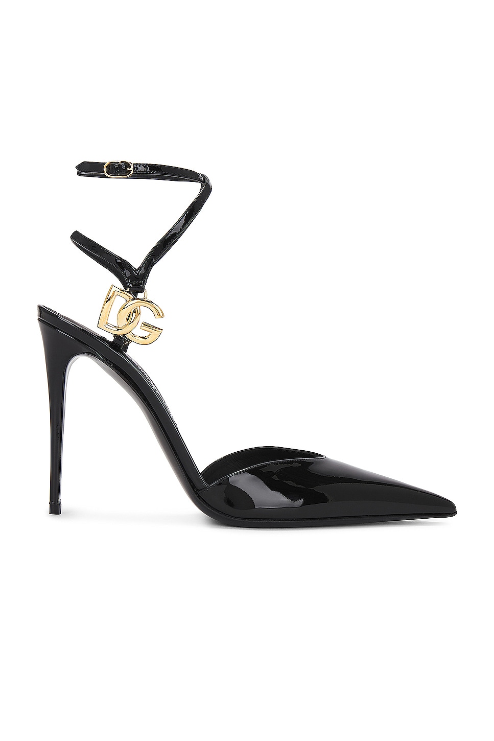 Image 1 of Dolce & Gabbana Formale Pump With Metal Logo in Black