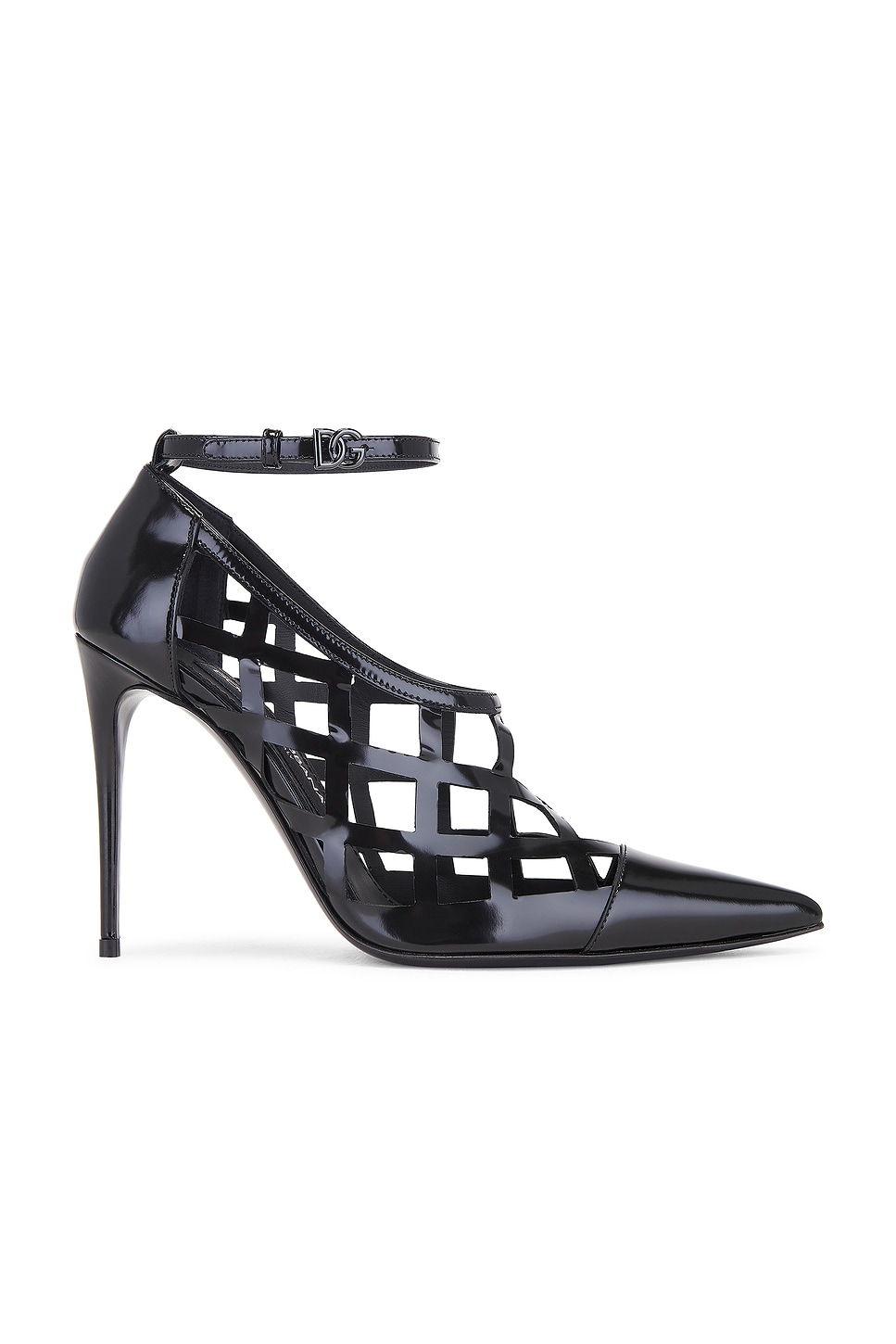 Image 1 of Dolce & Gabbana Ankle Strap Pump in Black