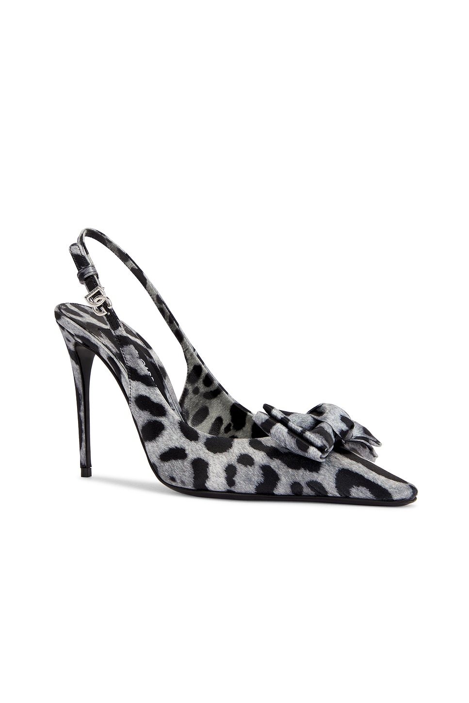 Dolce & Gabbana 105mm Leopard-print Slingback Pumps In Leopard