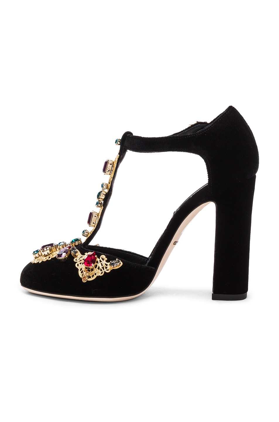 dolce and gabbana jeweled heels