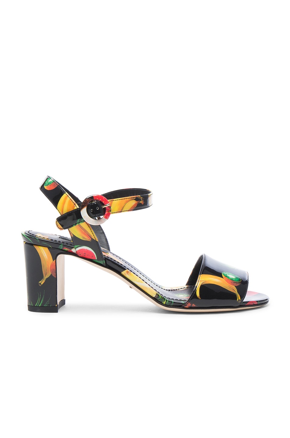 Image 1 of Dolce & Gabbana Heeled Sandals in Tropical Black