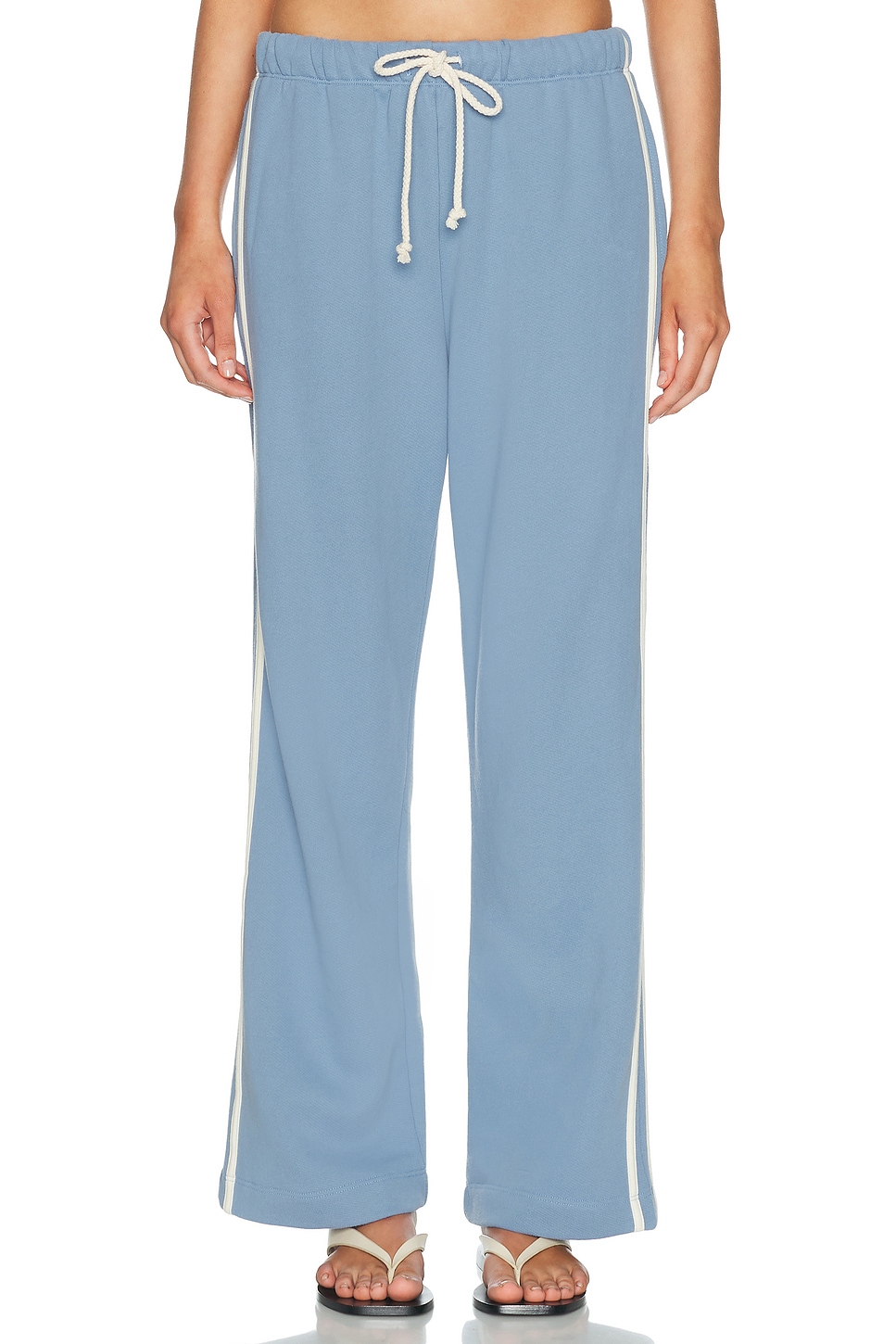 DONNI. The Eco Terry Stripe Crop Pant | Thumbnail 2