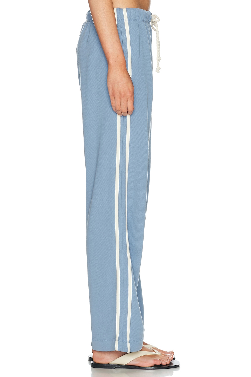 DONNI. The Eco Terry Stripe Crop Pant | Thumbnail 3