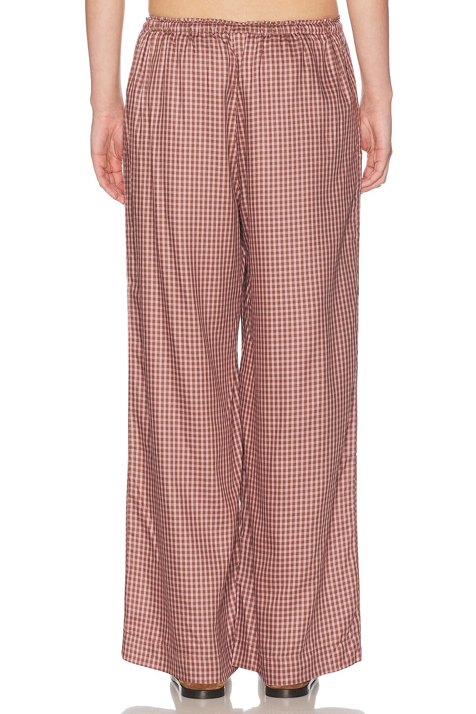 DONNI. The Tencel Plaid Tie Pant