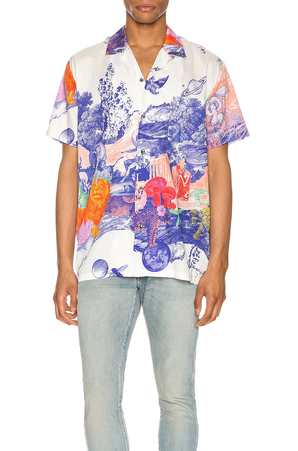 Image 1 of DOUBLE RAINBOUU Hawaiian Shirt in Animal Kingdom