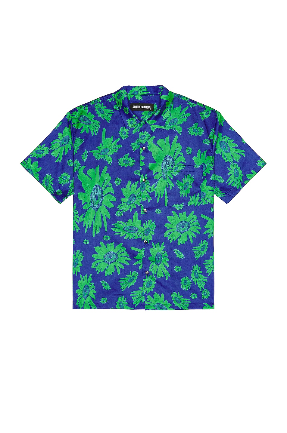 Image 1 of DOUBLE RAINBOUU Hawaiian Shirt in Daisy Trippin