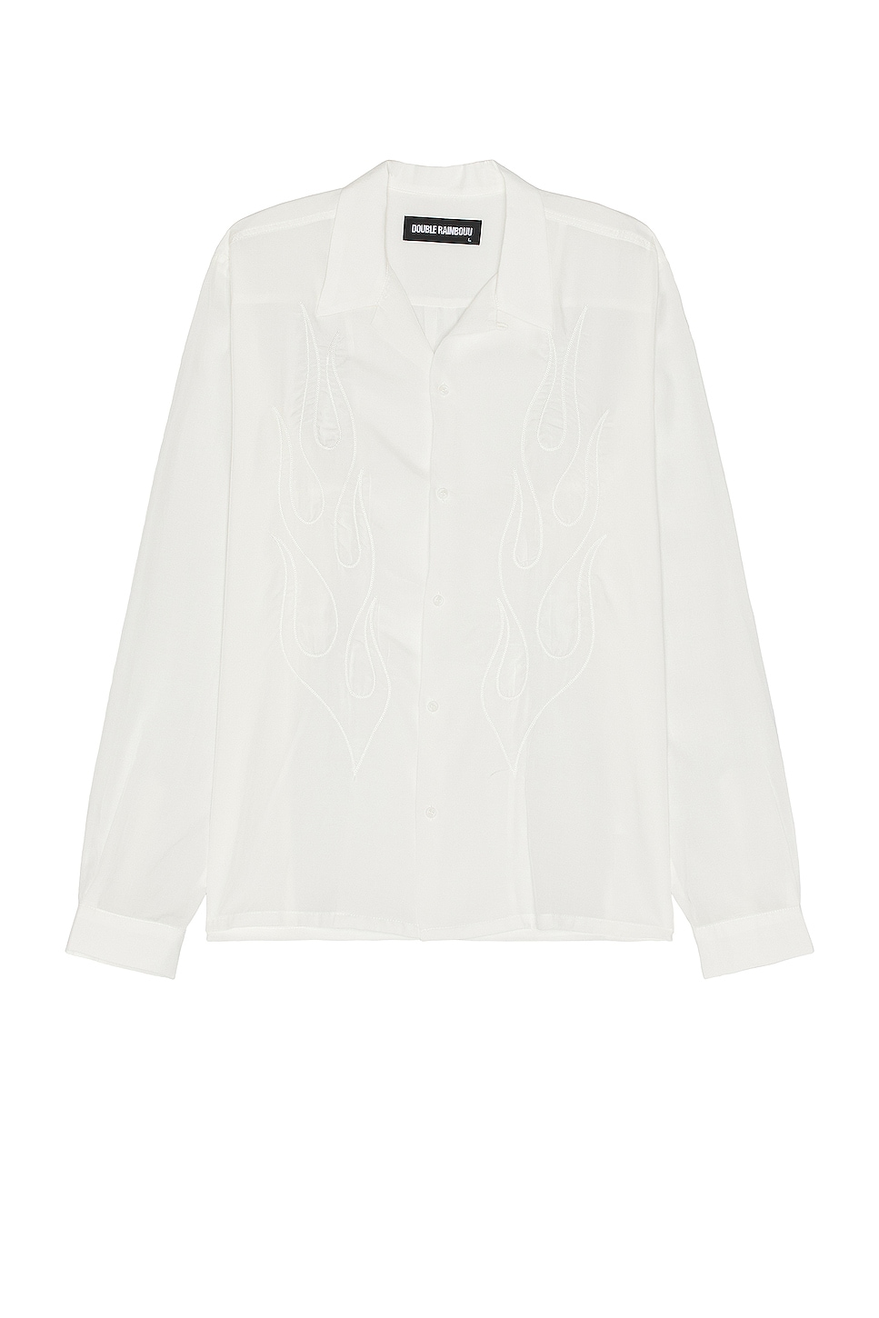 Image 1 of DOUBLE RAINBOUU Long Sleeve Shirt in Blazed White