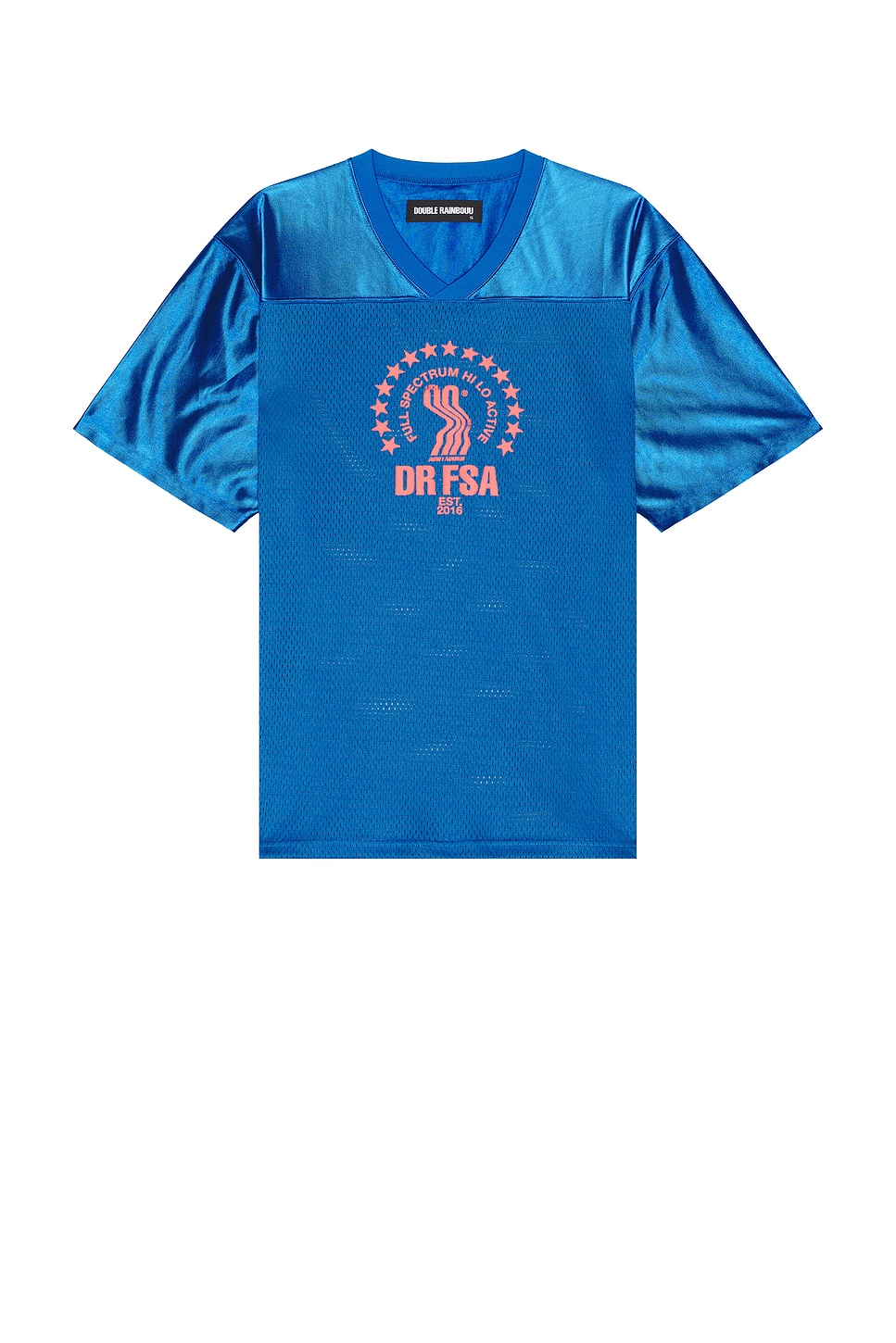 Image 1 of DOUBLE RAINBOUU Football Jersey in Blue