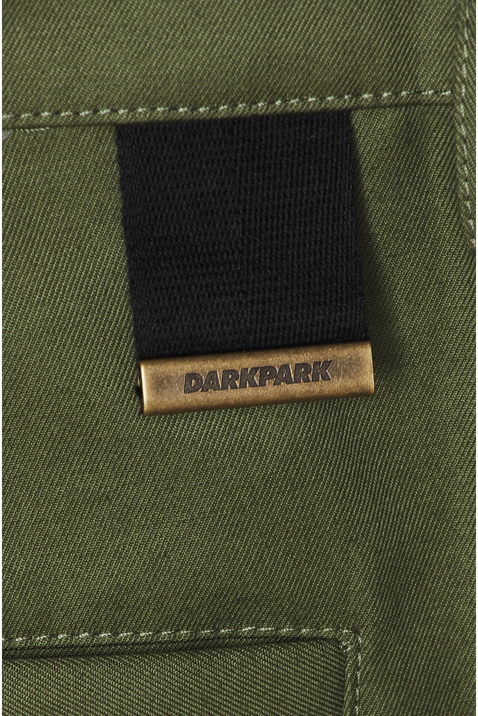 Image 3 of DARKPARK Danny Wide Leg Shorts in Military Green