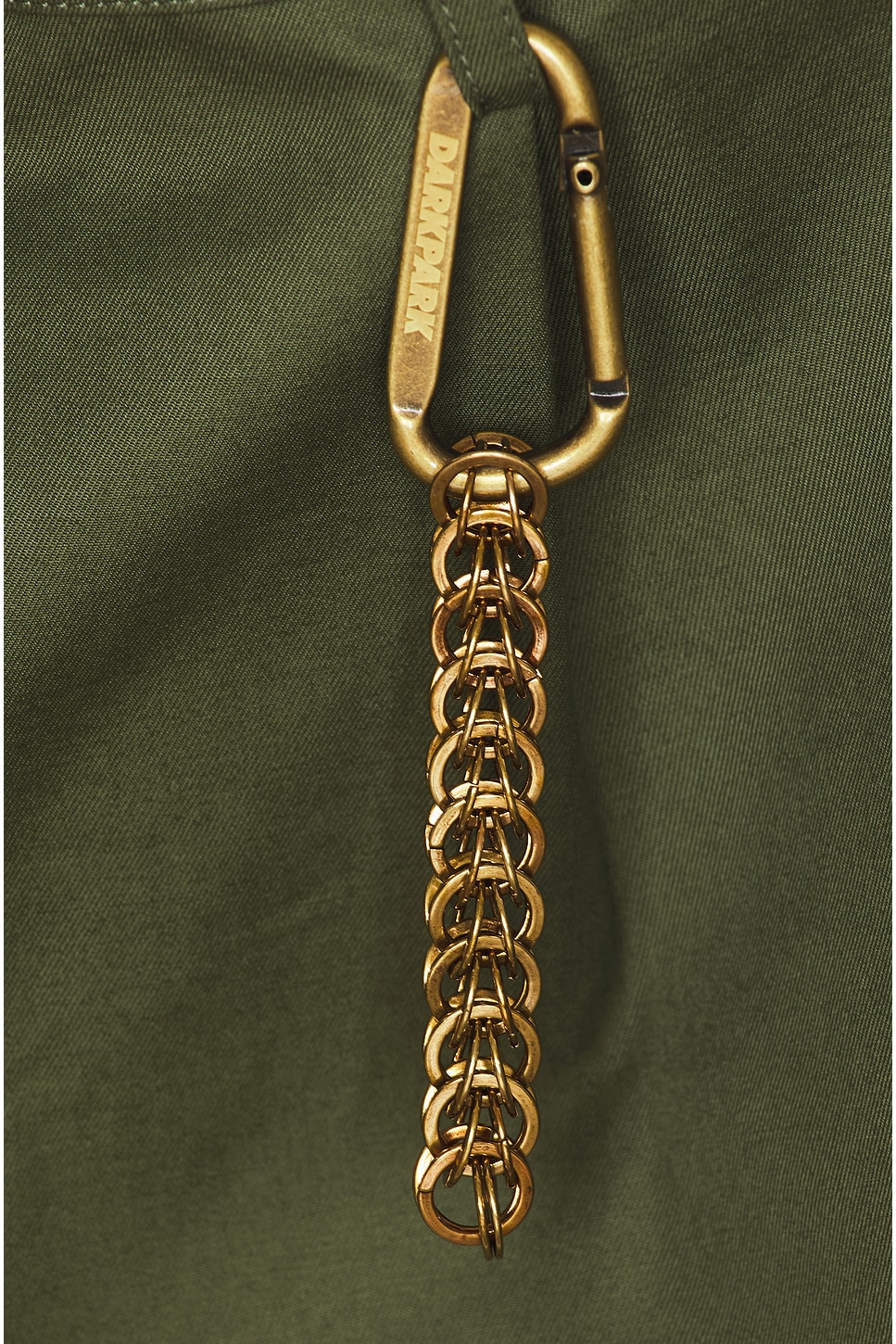 Image 4 of DARKPARK Danny Wide Leg Shorts in Military Green