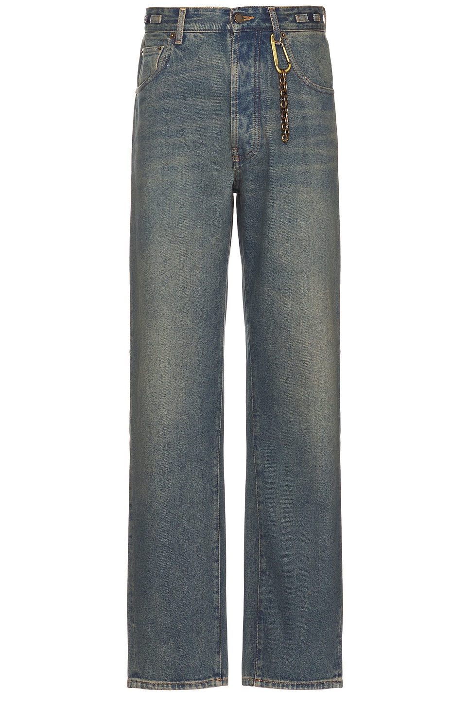 Shop Darkpark Mark Relax Fit Denim In Slate Vintage