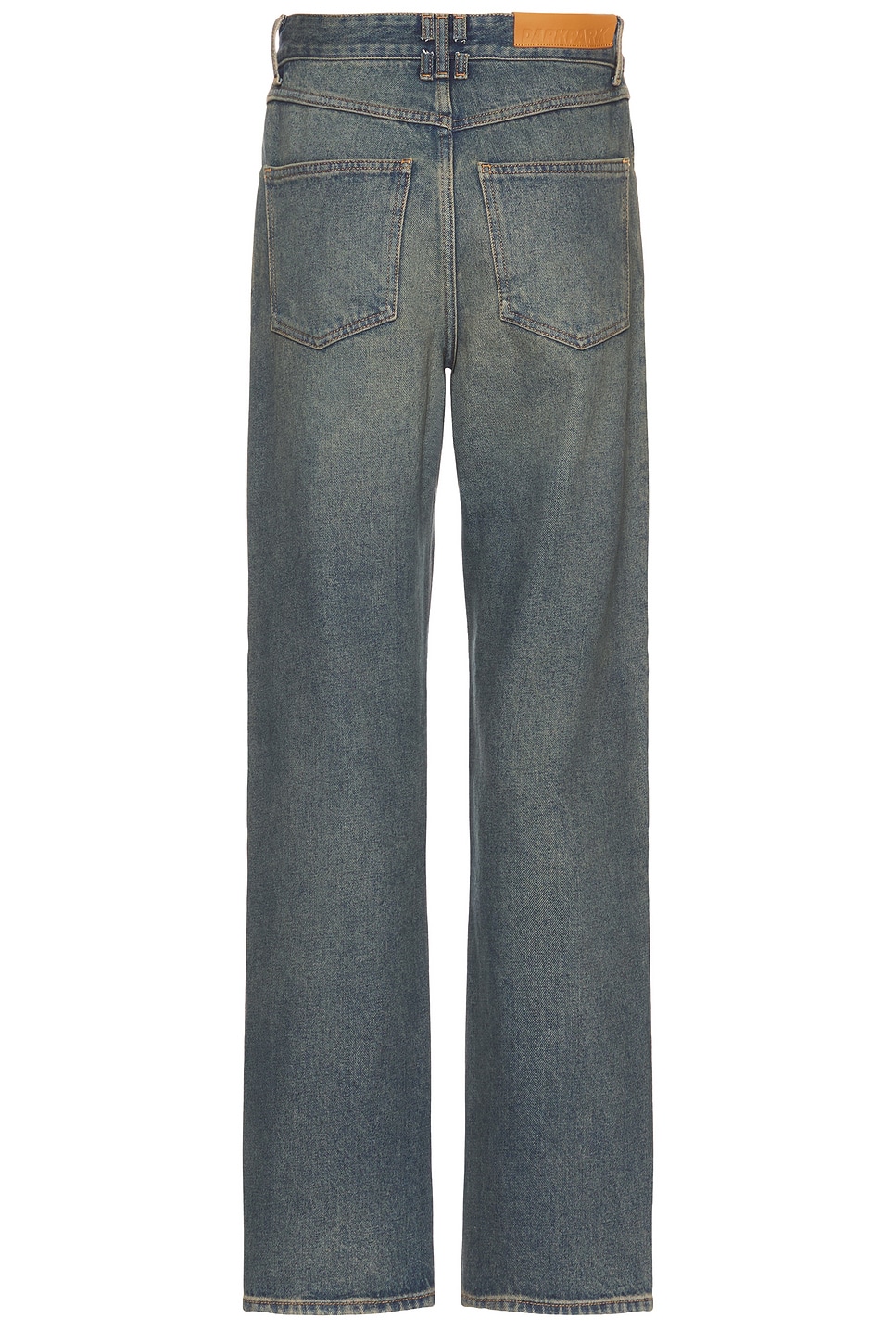 Shop Darkpark Mark Relax Fit Denim In Slate Vintage