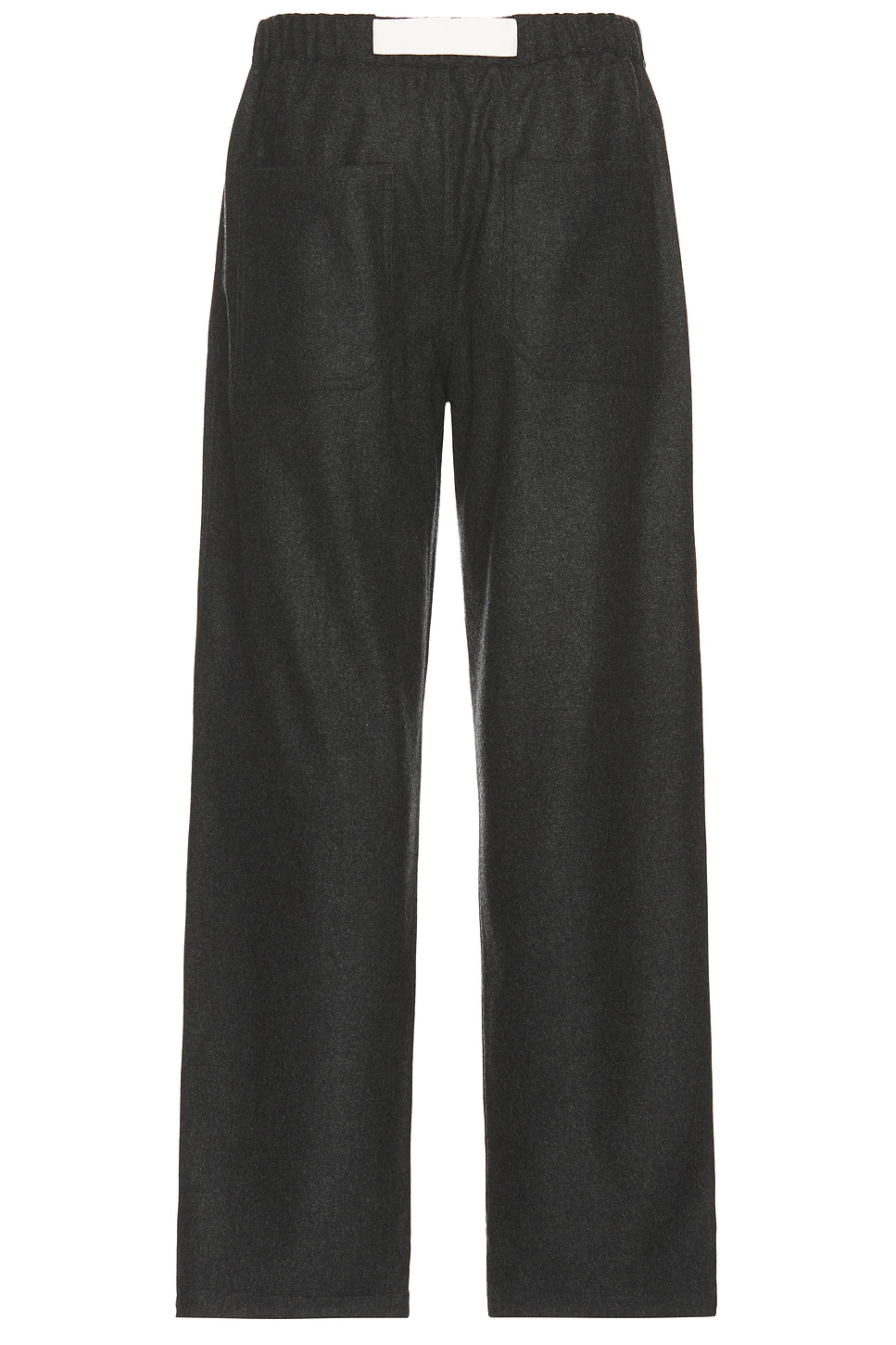 Shop Darkpark Jordan Wool Relax Fit Military Trousers In Dark Grey Melange