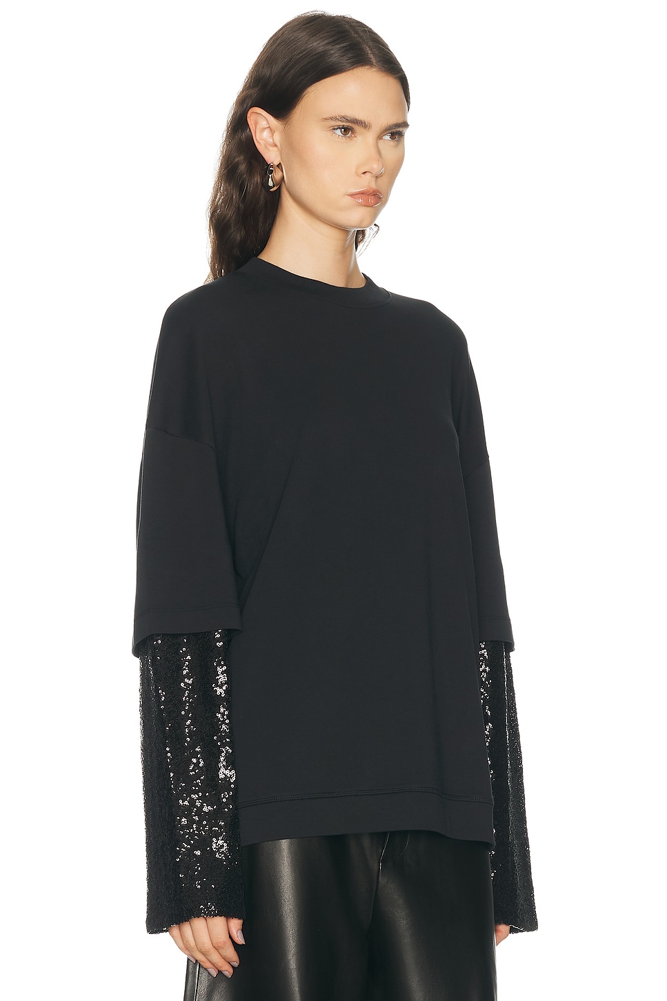 DARKPARK Troy Double Sleeve Paillettes Tee