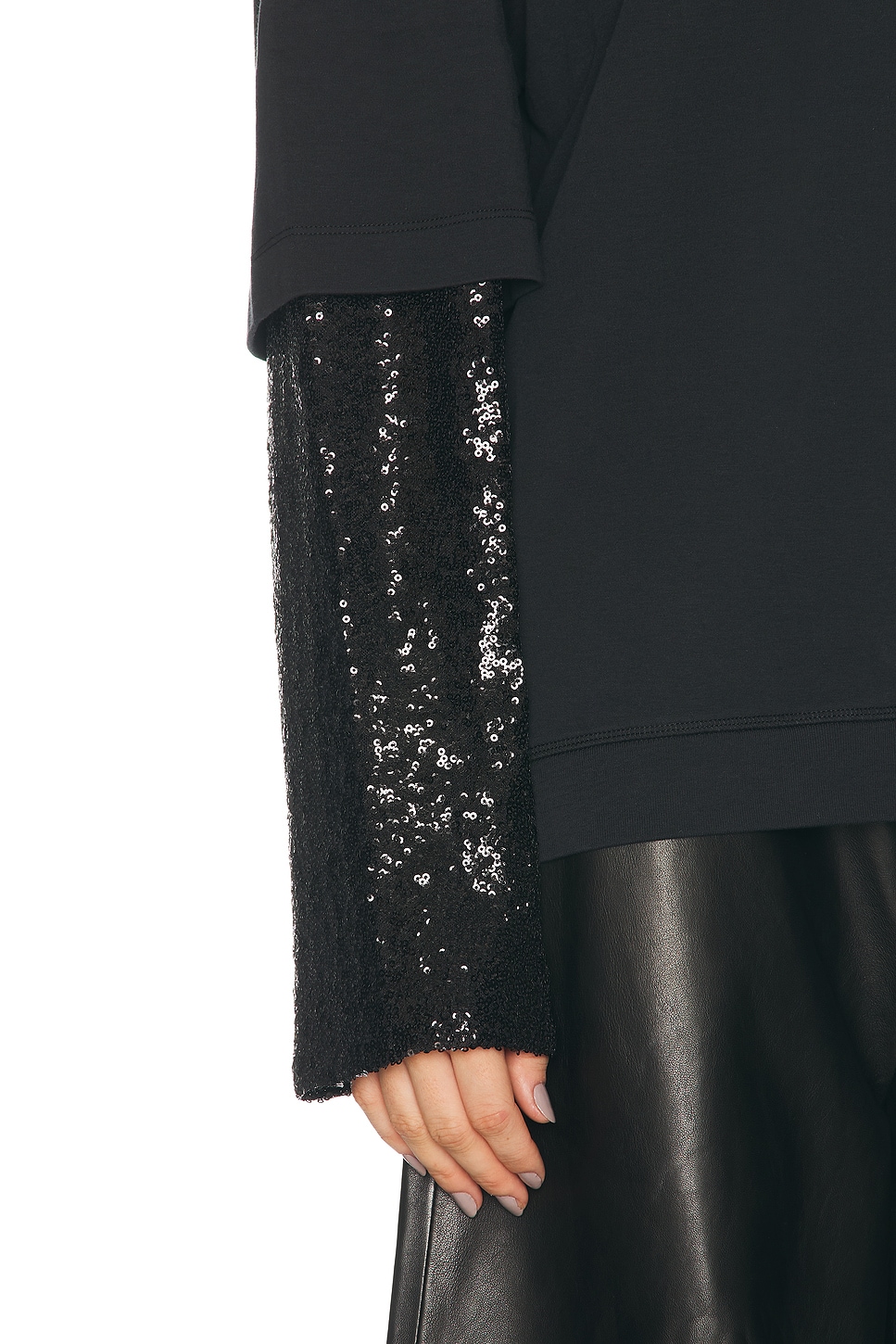 DARKPARK Troy Double Sleeve Paillettes Tee