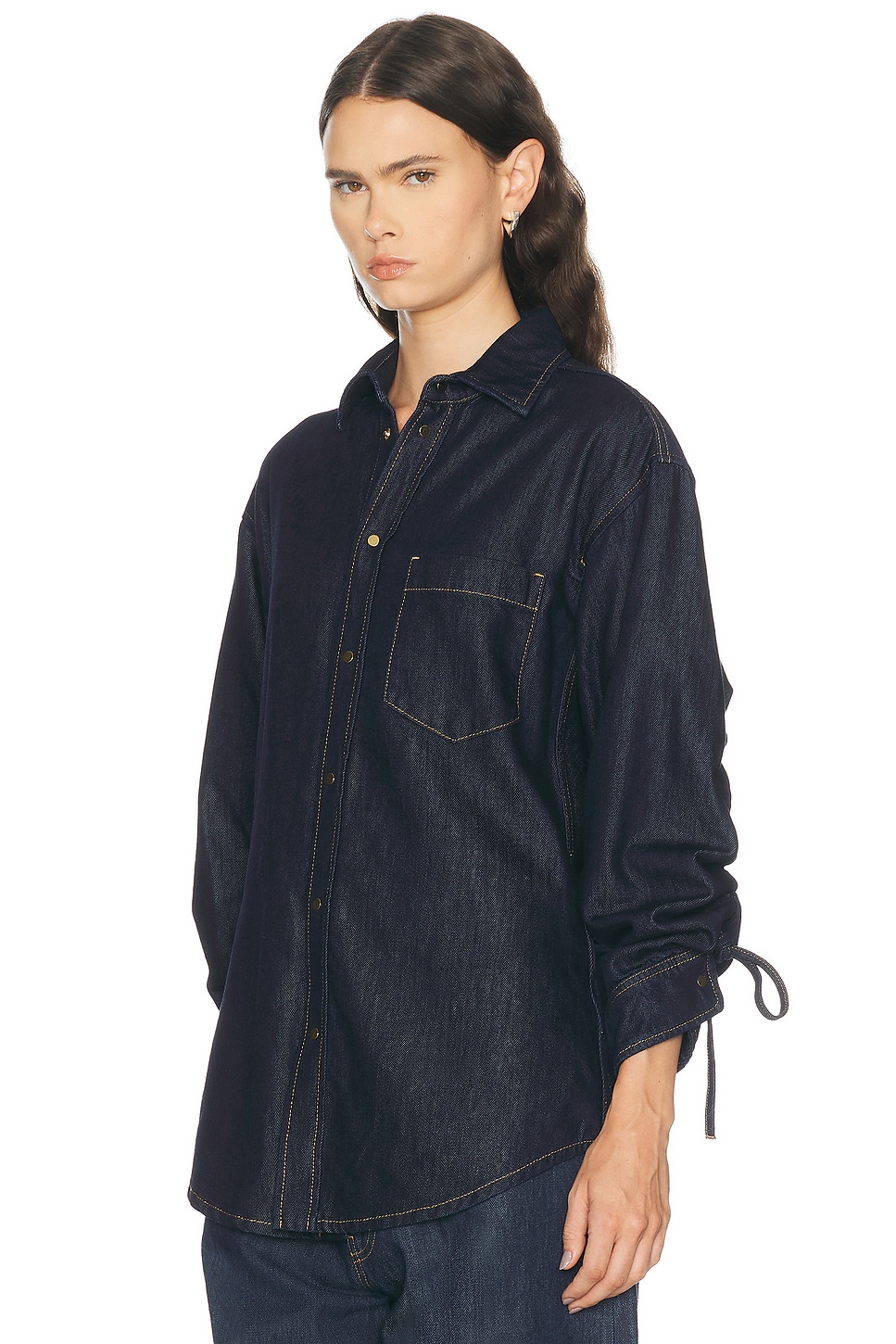 DARKPARK Anne Rouche Tencel Denim Tailored Shirt