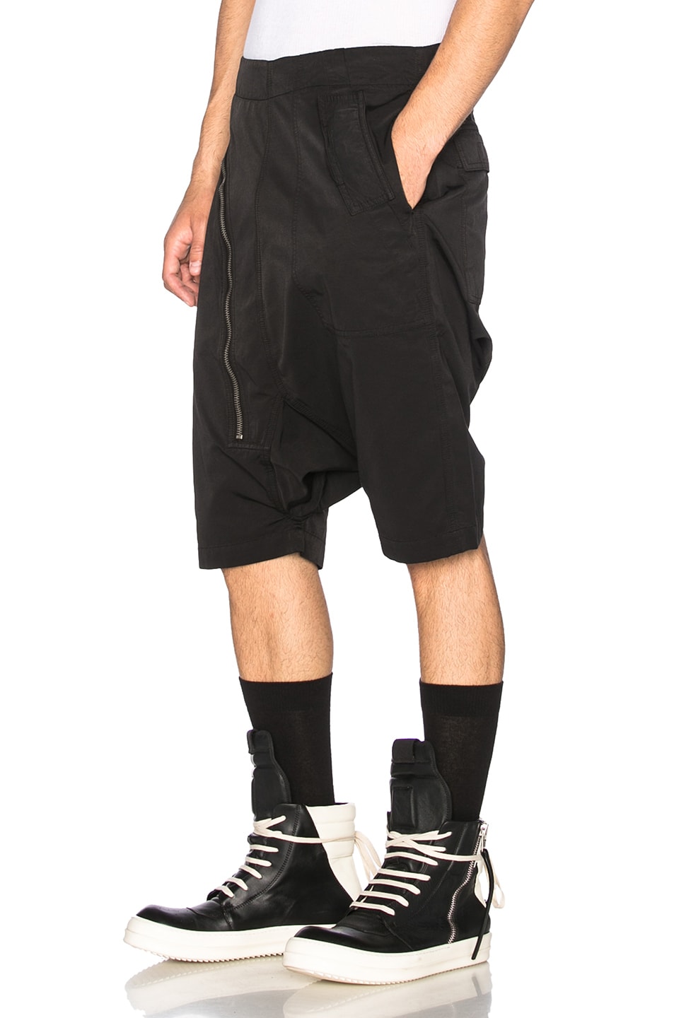 DRKSHDW by Rick Owens Aircut Shorts in Black | FWRD