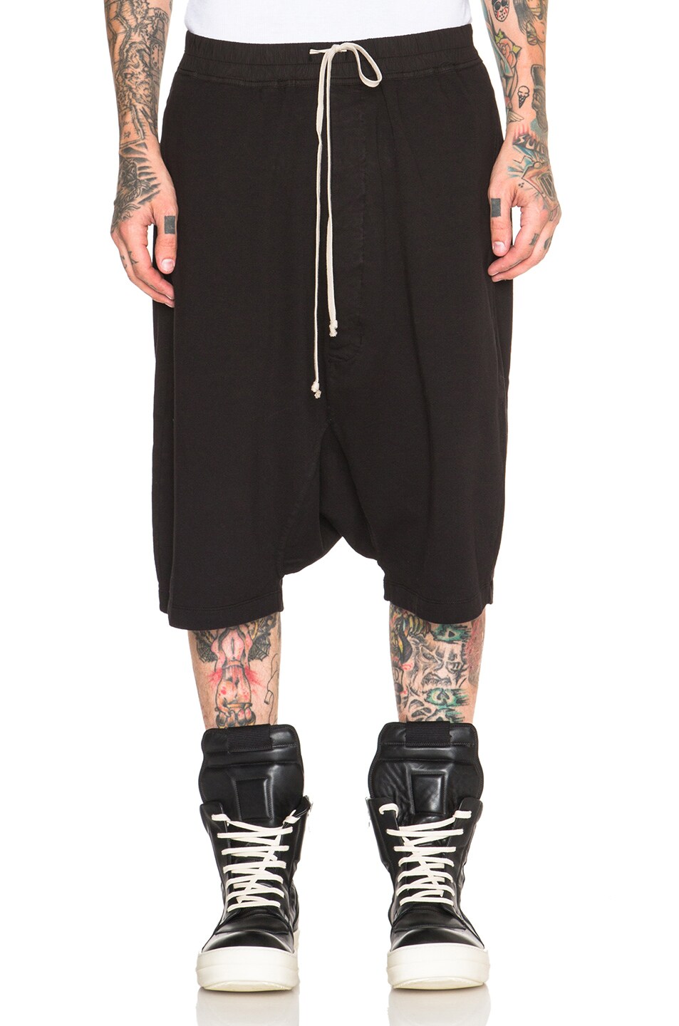 Image 1 of DRKSHDW by Rick Owens Boxer Pod Shorts in Black