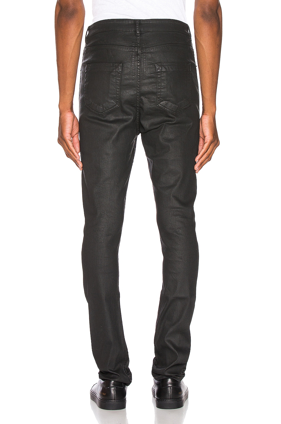 DRKSHDW by Rick Owens Detroit Cut Jean in Black Wax | FWRD