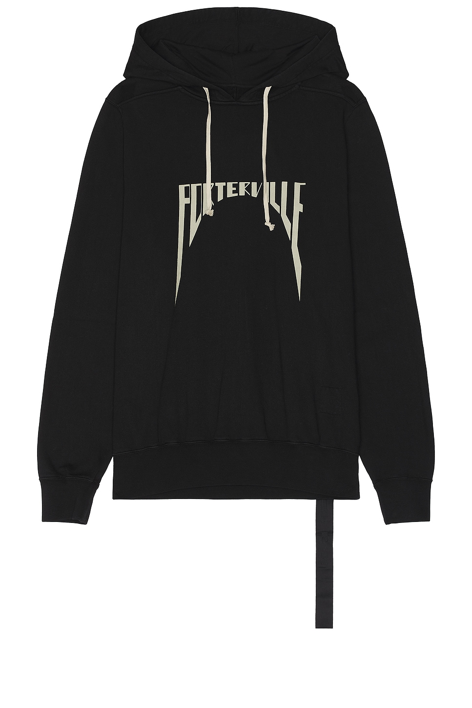 Image 1 of DRKSHDW by Rick Owens Oversized Hoodie in Black & Pearl