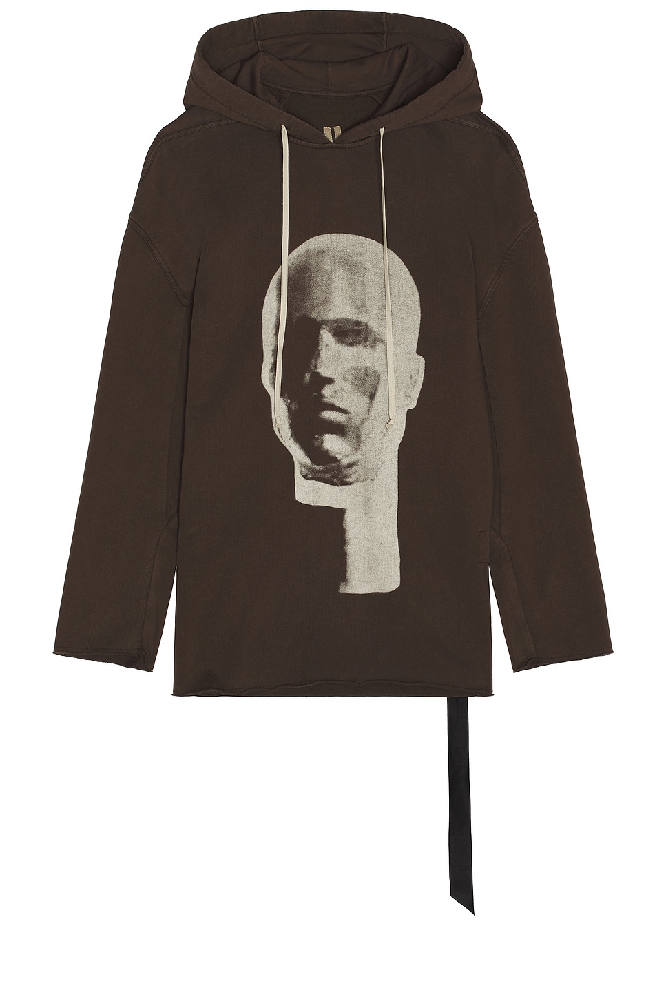 Image 1 of DRKSHDW by Rick Owens Peter Hoodie in Dark Dust & Pearl