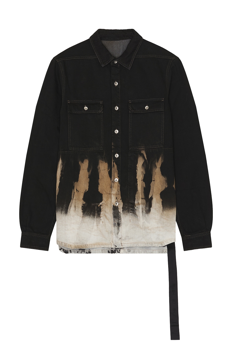 Image 1 of DRKSHDW by Rick Owens Outershirt in Black & Terra